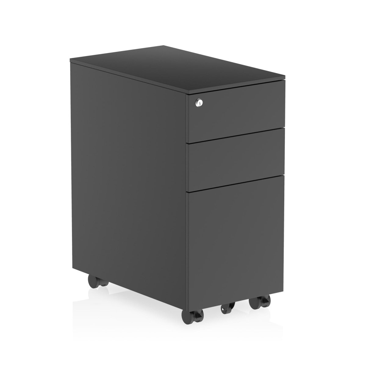 Office furniture steel-mobile-pedestal Dynamic  Silver Slim 30cm Wide Wide 
