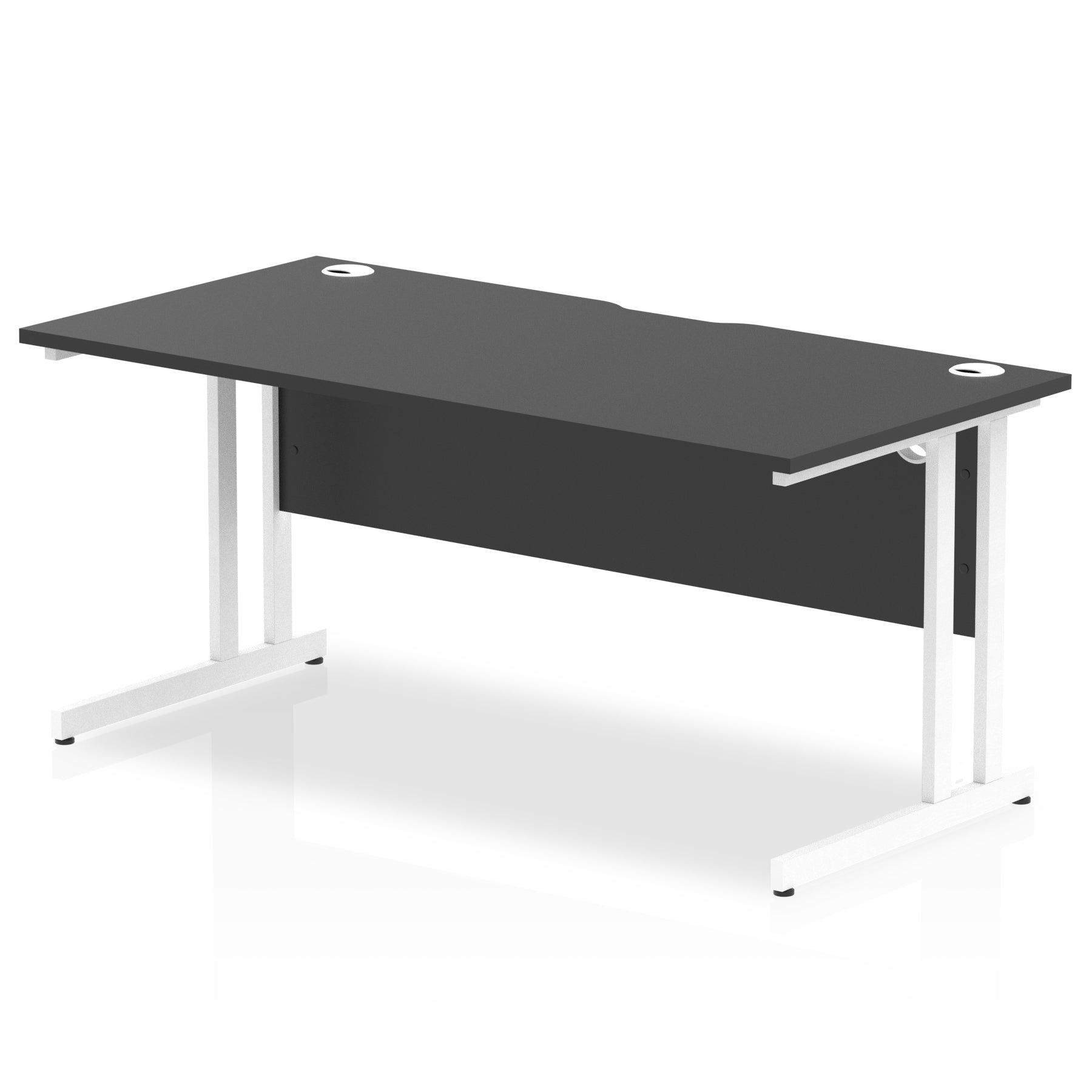 Office furniture impulse-black-series-160mm-straight-desk-cantilever-leg Dynamic   Colour White 
