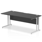 Office furniture impulse-black-series-180mm-straight-desk-cantilever-leg Dynamic   Colour Silver 