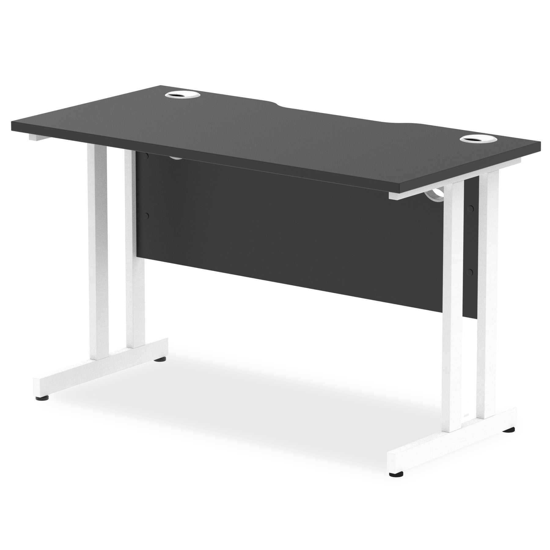 Office furniture impulse-black-series-120mm-slimline-desk-cantilever-leg Dynamic   Colour White 