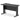 Office Desk Impulse Black Series 120mm Slimline Desk Cable Managed Leg  Colour Black 