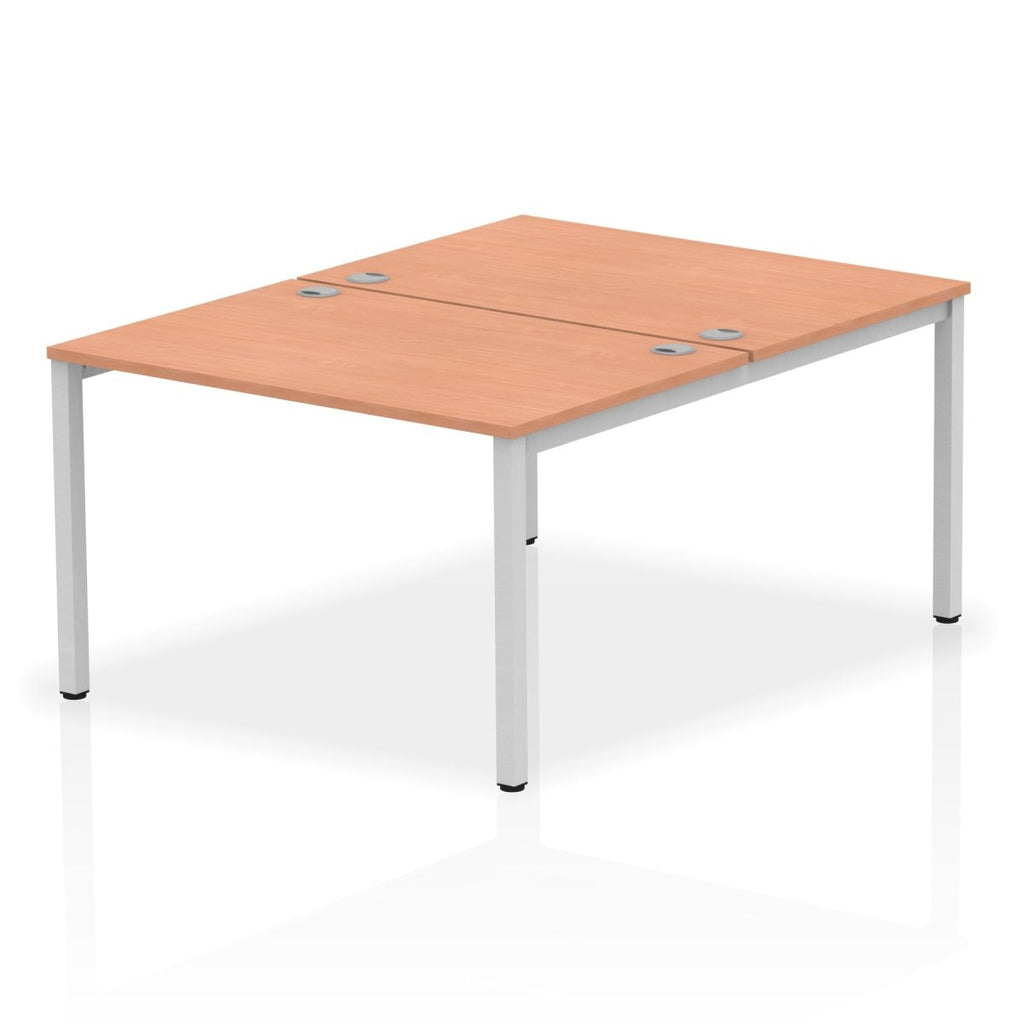 Office Desk Impulse  B2B 2 Person Bench Desk Beech Desk Colour 120 Wide