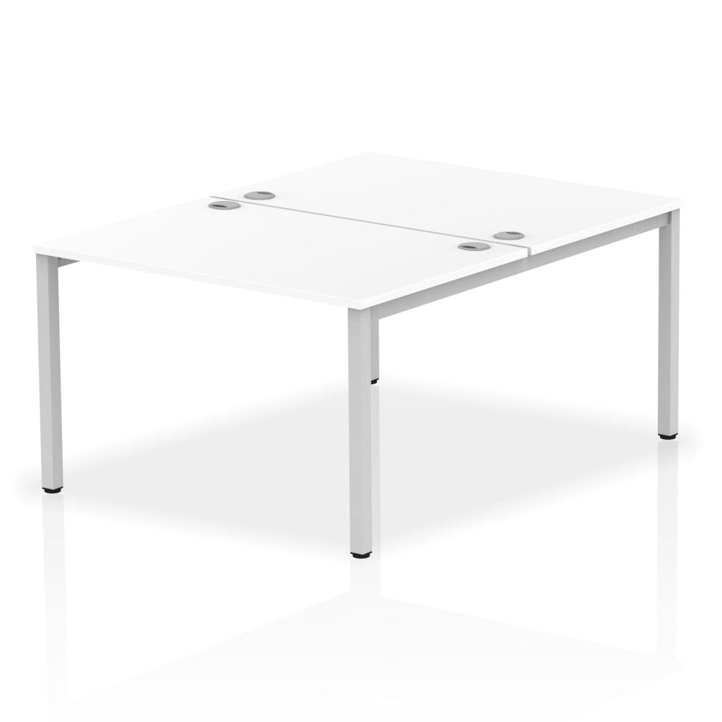 Office furniture impulse-b2b-2-person-bench-desk Dynamic  Walnut Desk Colour 120 Wide