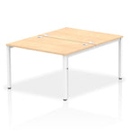 Office furniture impulse-b2b-2-person-bench-desk Dynamic  Grey Oak Desk Colour 120 Wide