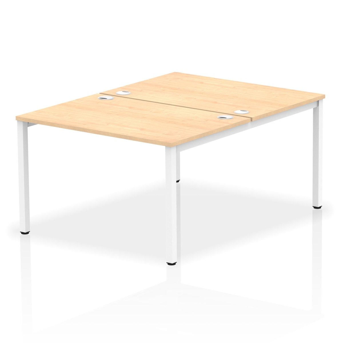 Office furniture impulse-b2b-2-person-bench-desk Dynamic  Grey Oak Desk Colour 120 Wide