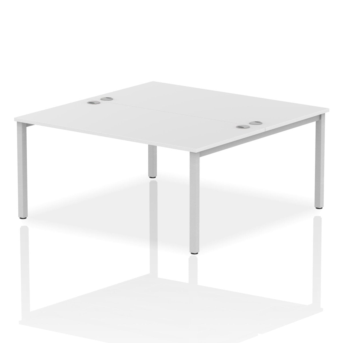 Office furniture impulse-b2b-2-person-bench-desk Dynamic  Walnut Desk Colour 140 Wide