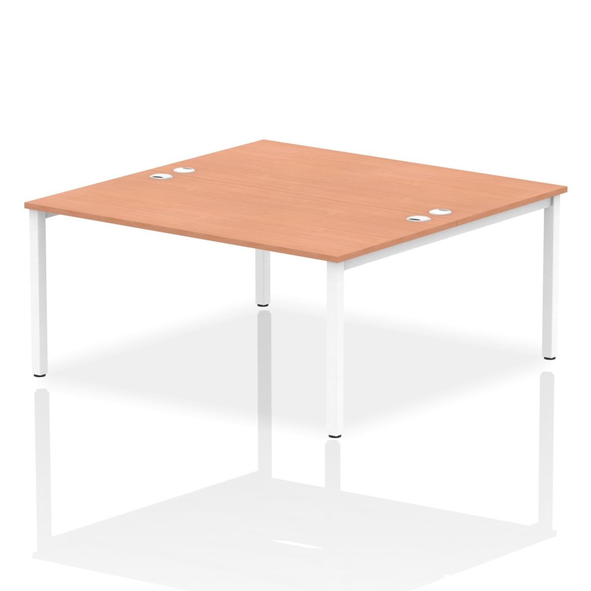 Office furniture impulse-b2b-2-person-bench-desk Dynamic  White Desk Colour 140 Wide