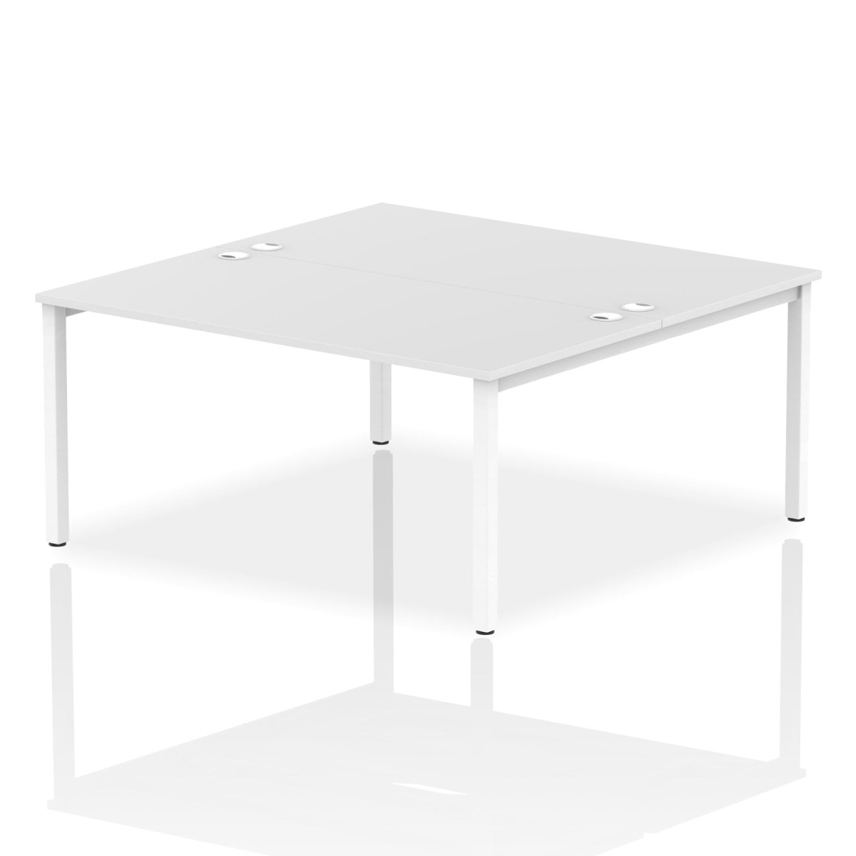 Office furniture impulse-b2b-2-person-bench-desk Dynamic  Walnut Desk Colour 140 Wide