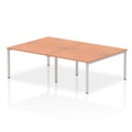 Office Desk Impulse  B2B 4 Person Bench Desk Beech Desk Colour 240 Wide