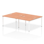 Office furniture impulse-b2b-4-person-bench-desk Dynamic  Grey Oak Desk Colour 240 Wide