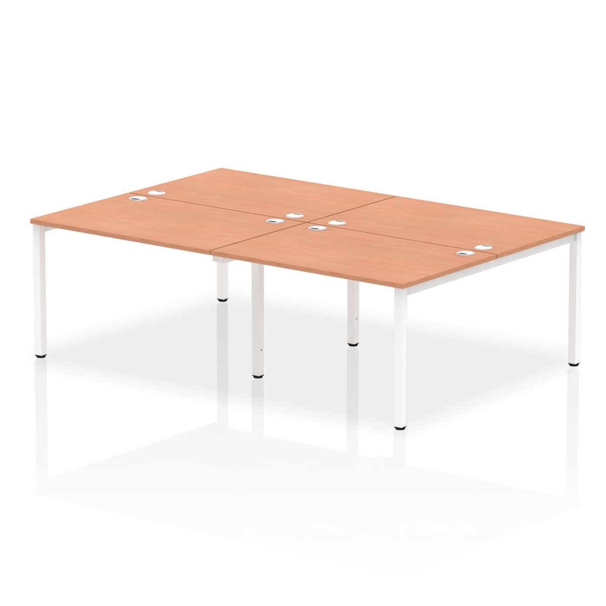 Office furniture impulse-b2b-4-person-bench-desk Dynamic  Grey Oak Desk Colour 240 Wide