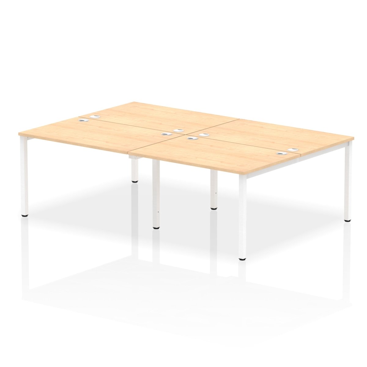 Office furniture impulse-b2b-4-person-bench-desk Dynamic  Grey Oak Desk Colour 280 Wide