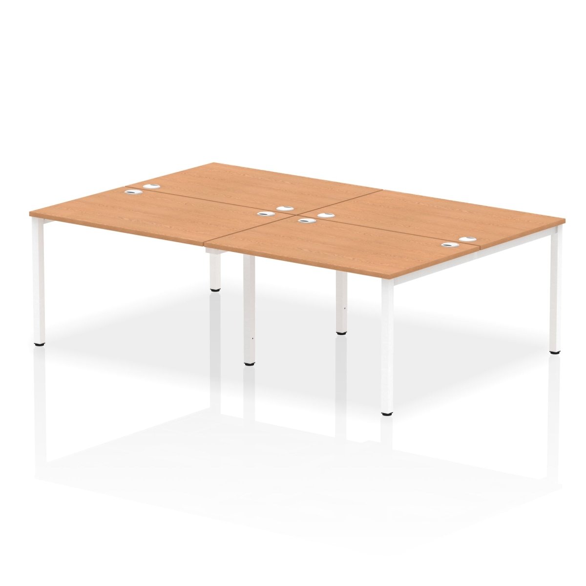 Office furniture impulse-b2b-4-person-bench-desk Dynamic  Grey Oak Desk Colour 280 Wide