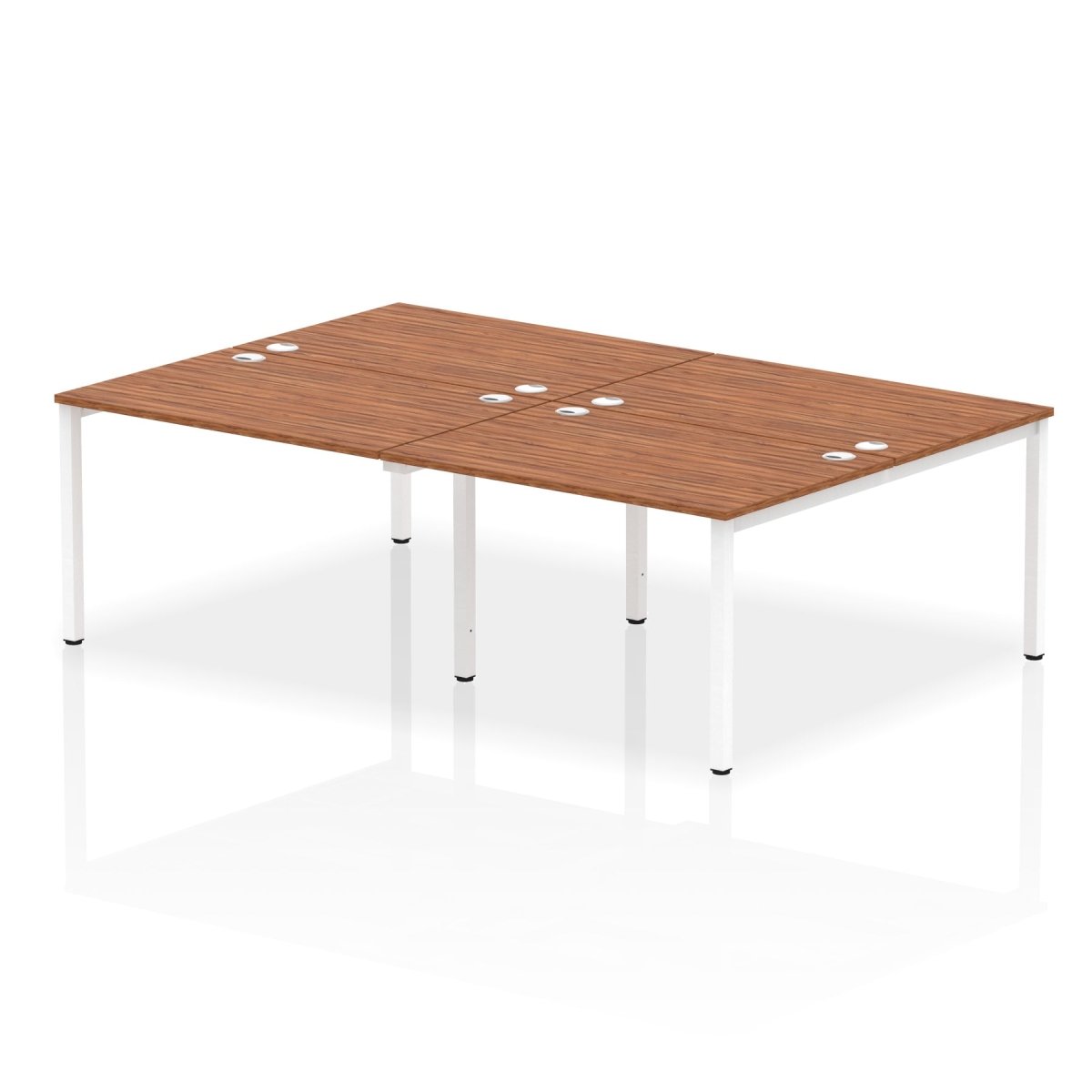 Office furniture impulse-b2b-4-person-bench-desk Dynamic  Grey Oak Desk Colour 320 Wide