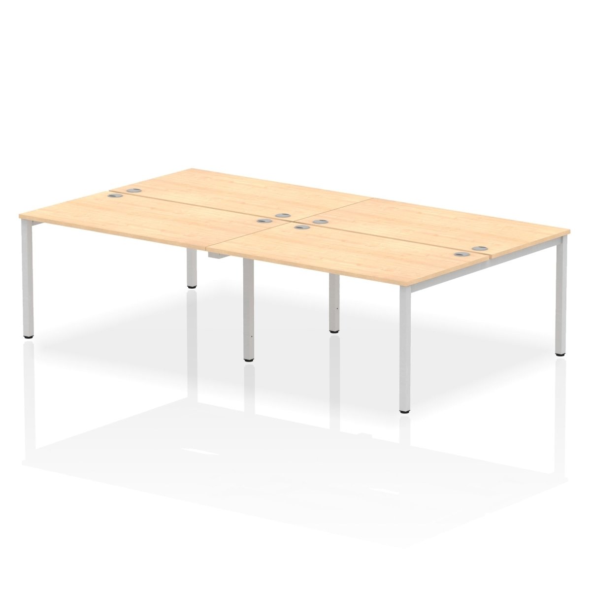 Office furniture impulse-b2b-4-person-bench-desk Dynamic  Maple Desk Colour 280 Wide