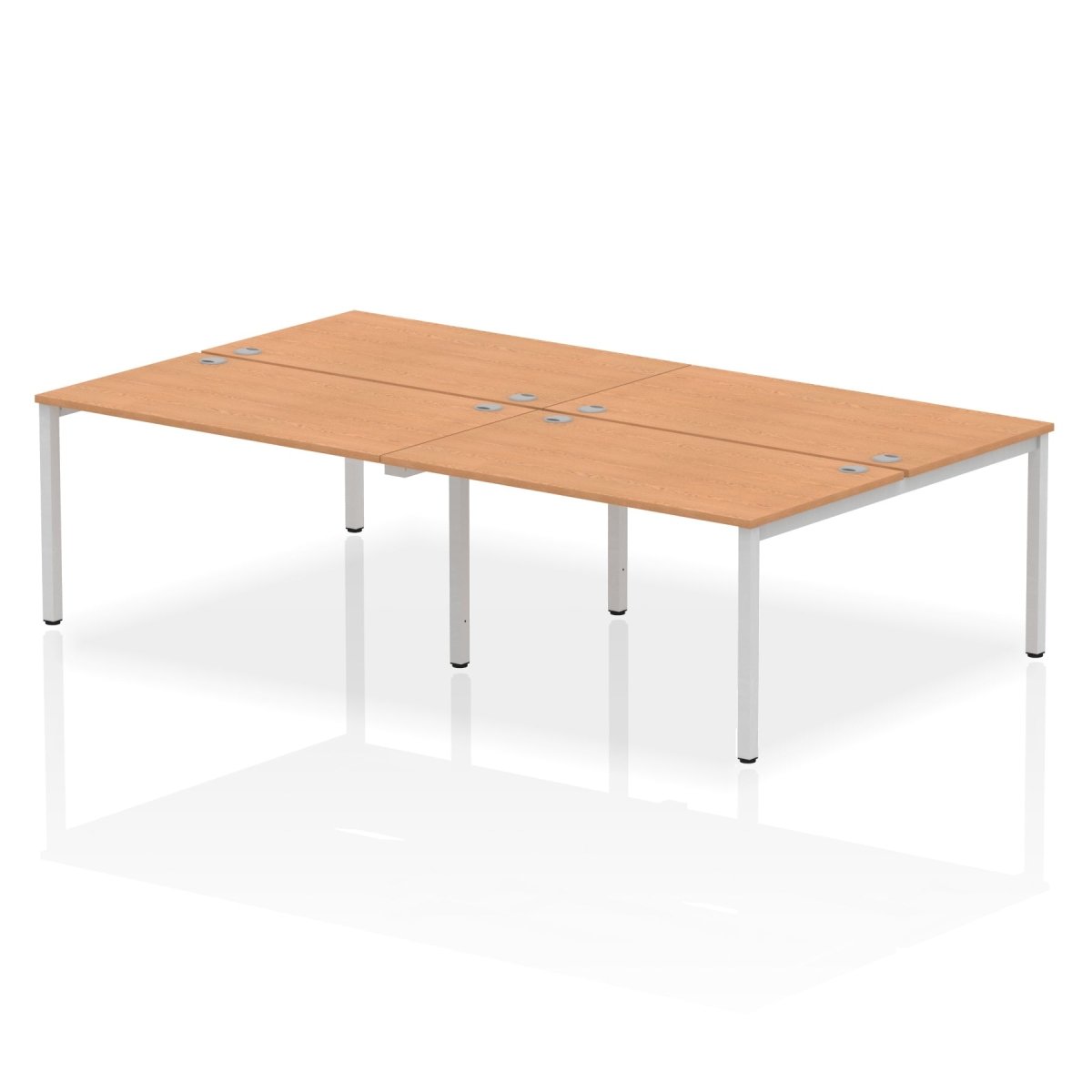 Office furniture impulse-b2b-4-person-bench-desk Dynamic  Maple Desk Colour 280 Wide
