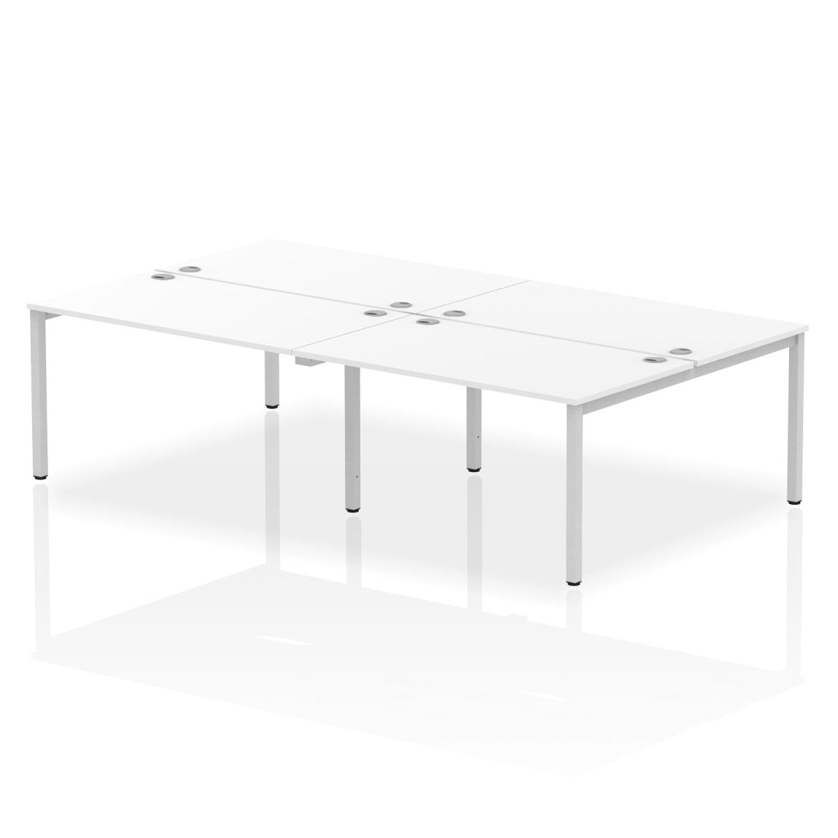 Office furniture impulse-b2b-4-person-bench-desk Dynamic  Maple Desk Colour 320 Wide