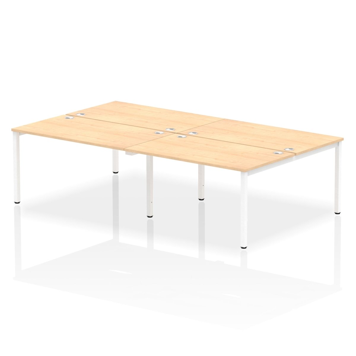 Office furniture impulse-b2b-4-person-bench-desk Dynamic  Oak Desk Colour 280 Wide