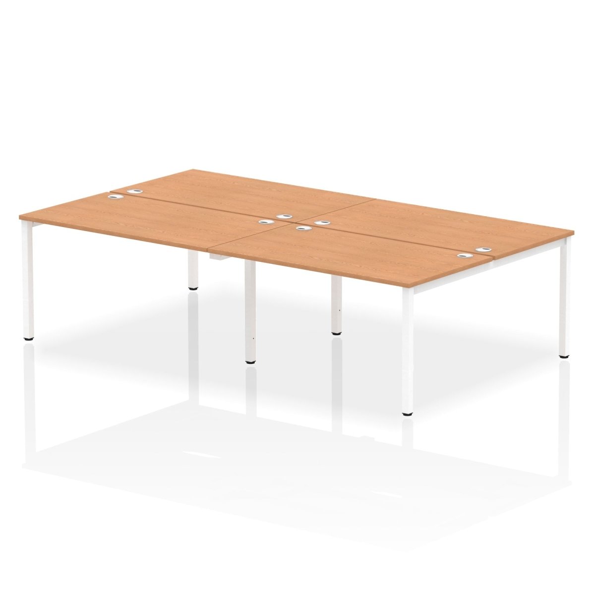 Office furniture impulse-b2b-4-person-bench-desk Dynamic  Oak Desk Colour 280 Wide