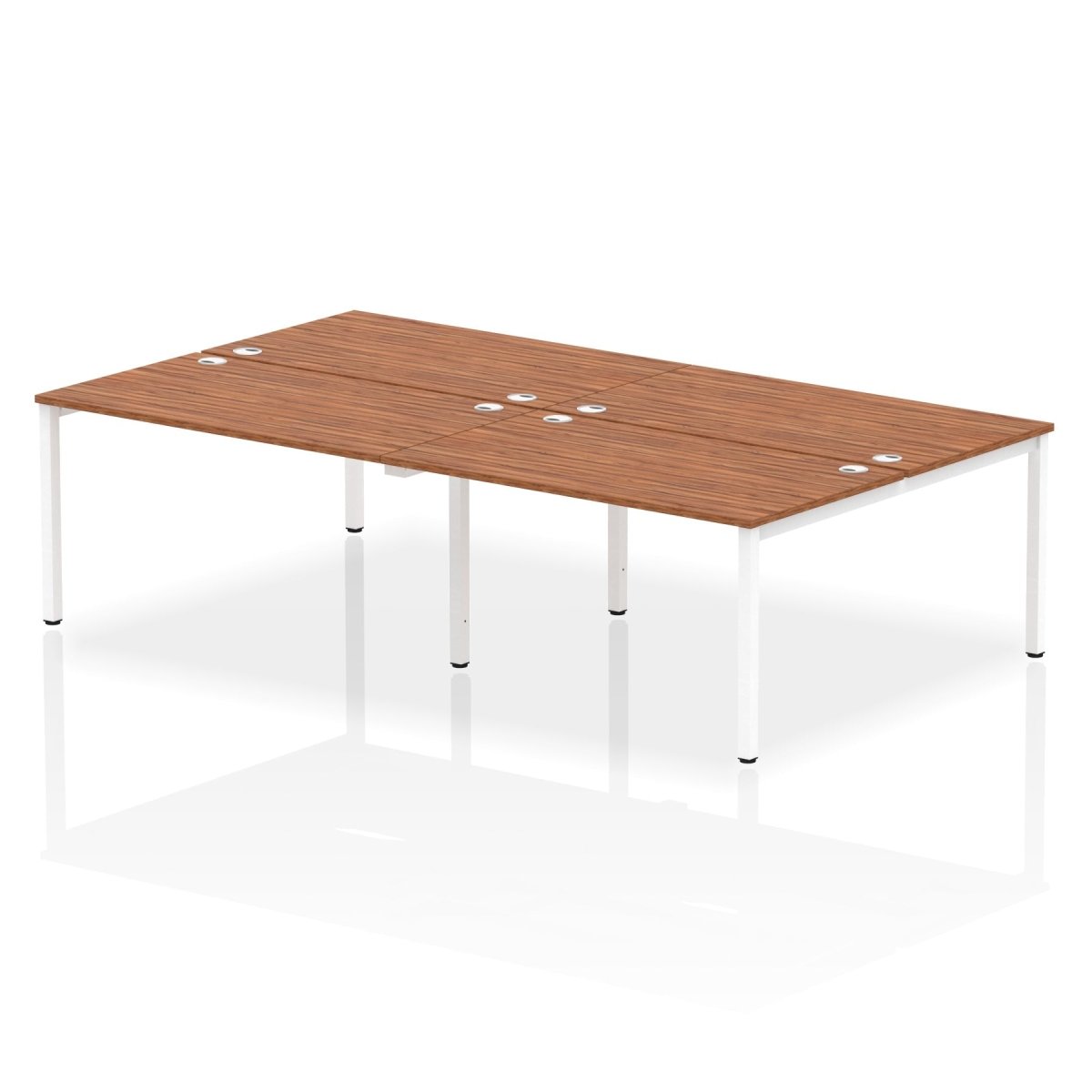 Office furniture impulse-b2b-4-person-bench-desk Dynamic  Oak Desk Colour 320 Wide