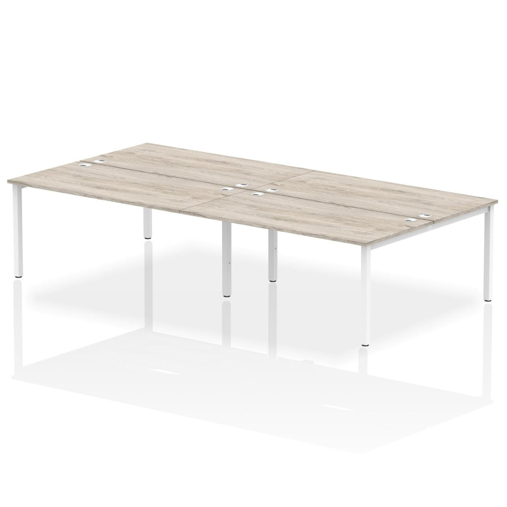 Office furniture impulse-b2b-4-person-bench-desk Dynamic  White Desk Colour 240 Wide