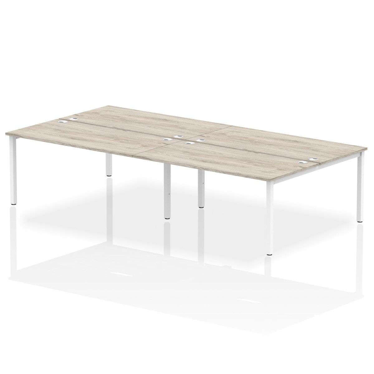 Office furniture impulse-b2b-4-person-bench-desk Dynamic  White Desk Colour 240 Wide