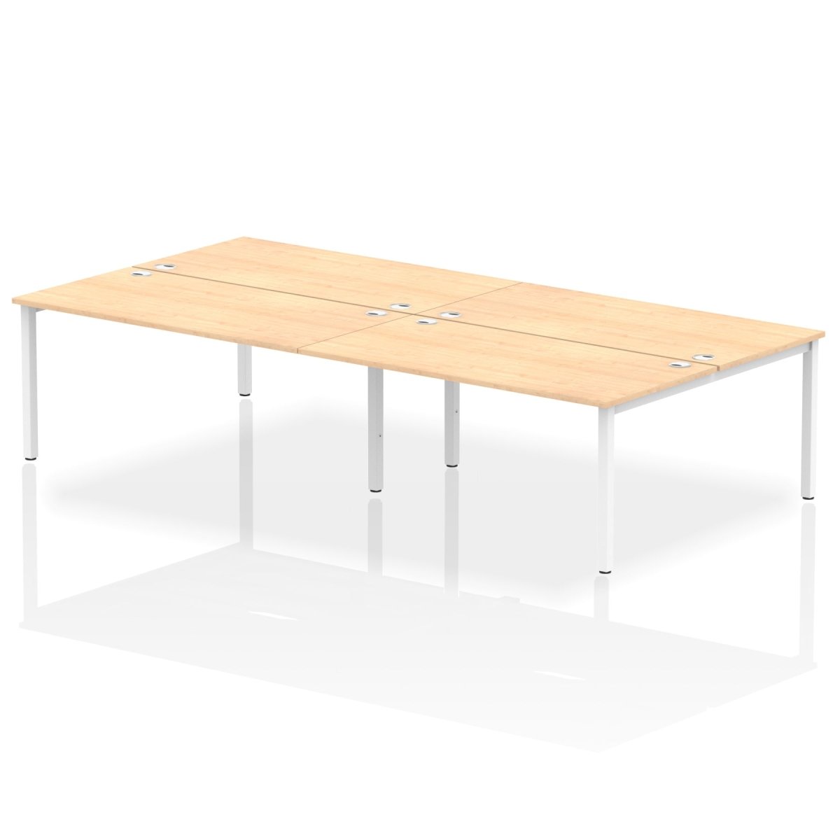 Office furniture impulse-b2b-4-person-bench-desk Dynamic  White Desk Colour 280 Wide