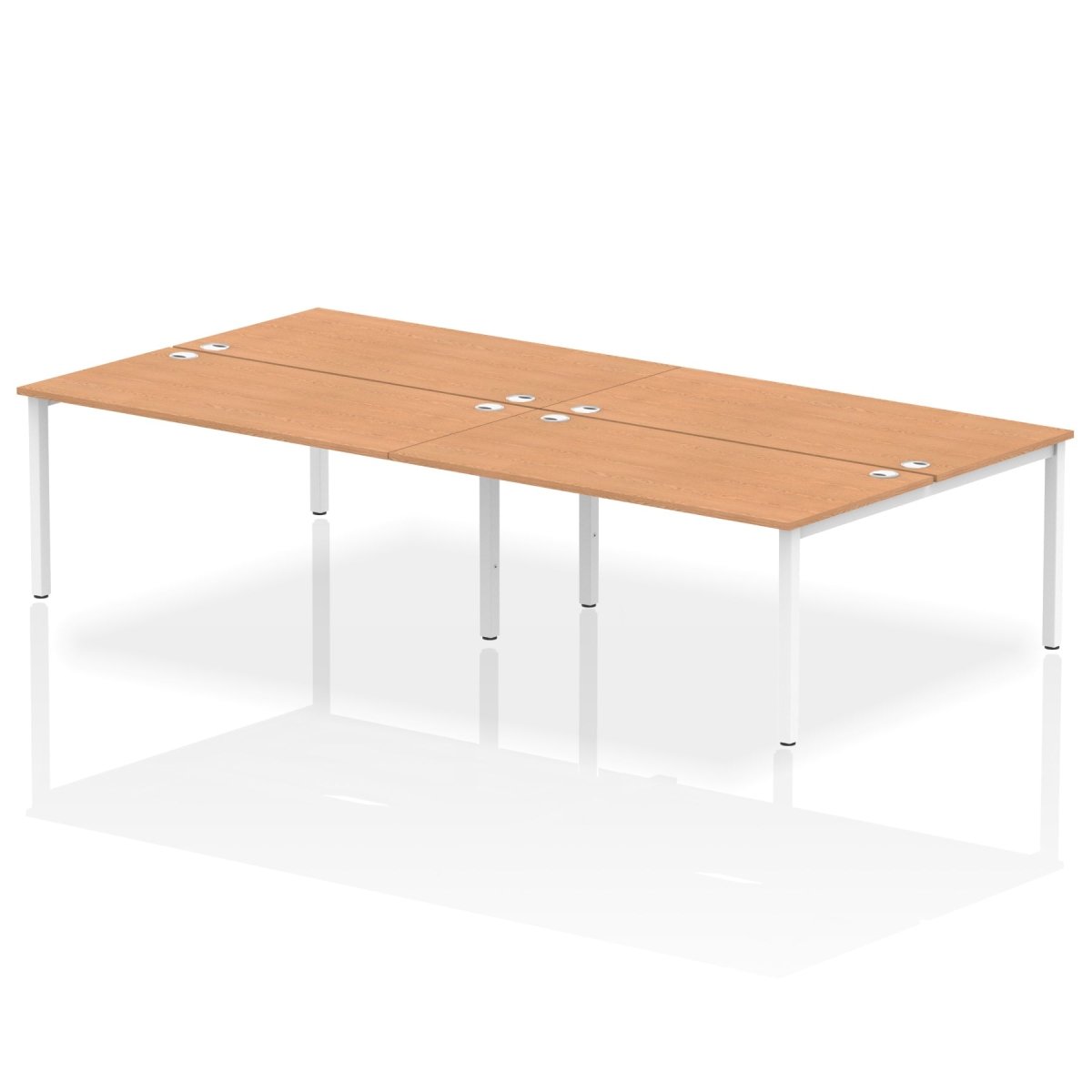 Office furniture impulse-b2b-4-person-bench-desk Dynamic  White Desk Colour 280 Wide