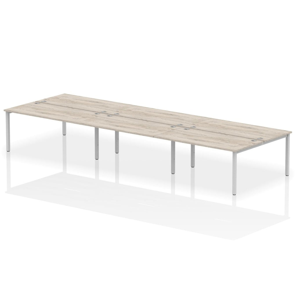 Office furniture impulse-b2b-6-person-bench-desk Dynamic  Beech Desk Colour 360 Wide