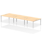 Office furniture impulse-b2b-6-person-bench-desk Dynamic  Beech Desk Colour 420 Wide
