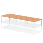 Office furniture impulse-b2b-6-person-bench-desk Dynamic  Beech Desk Colour 420 Wide