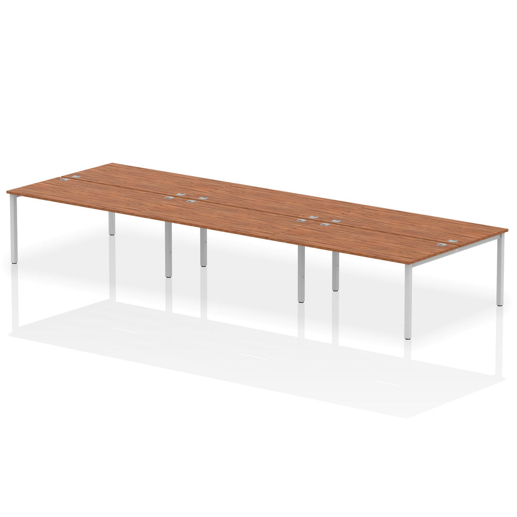 Office furniture impulse-b2b-6-person-bench-desk Dynamic  Beech Desk Colour 480 Wide