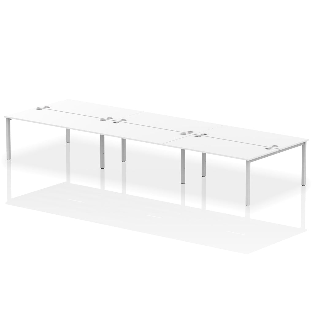 Office furniture impulse-b2b-6-person-bench-desk Dynamic  Beech Desk Colour 480 Wide