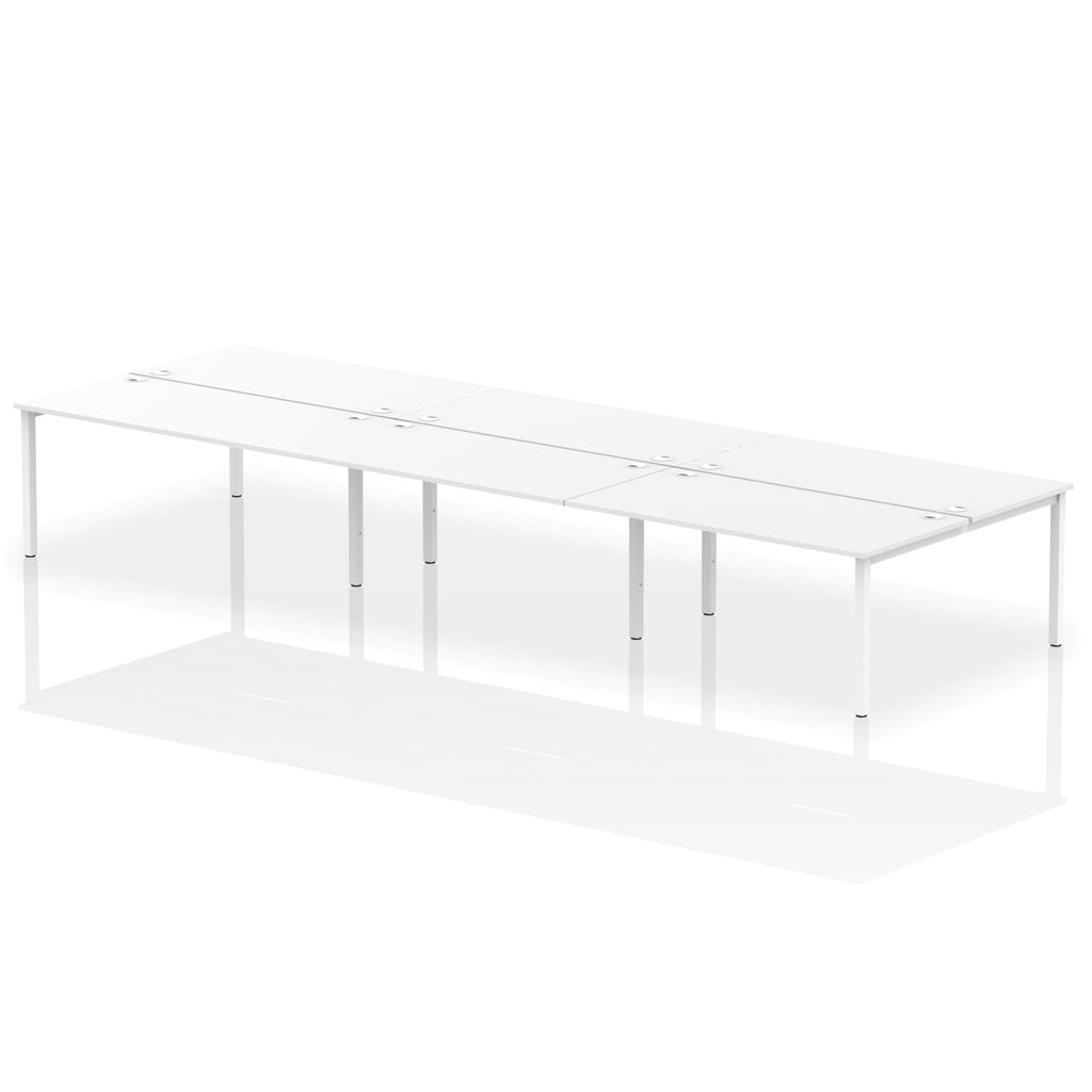 Office furniture impulse-b2b-6-person-bench-desk Dynamic  Grey Oak Desk Colour 480 Wide