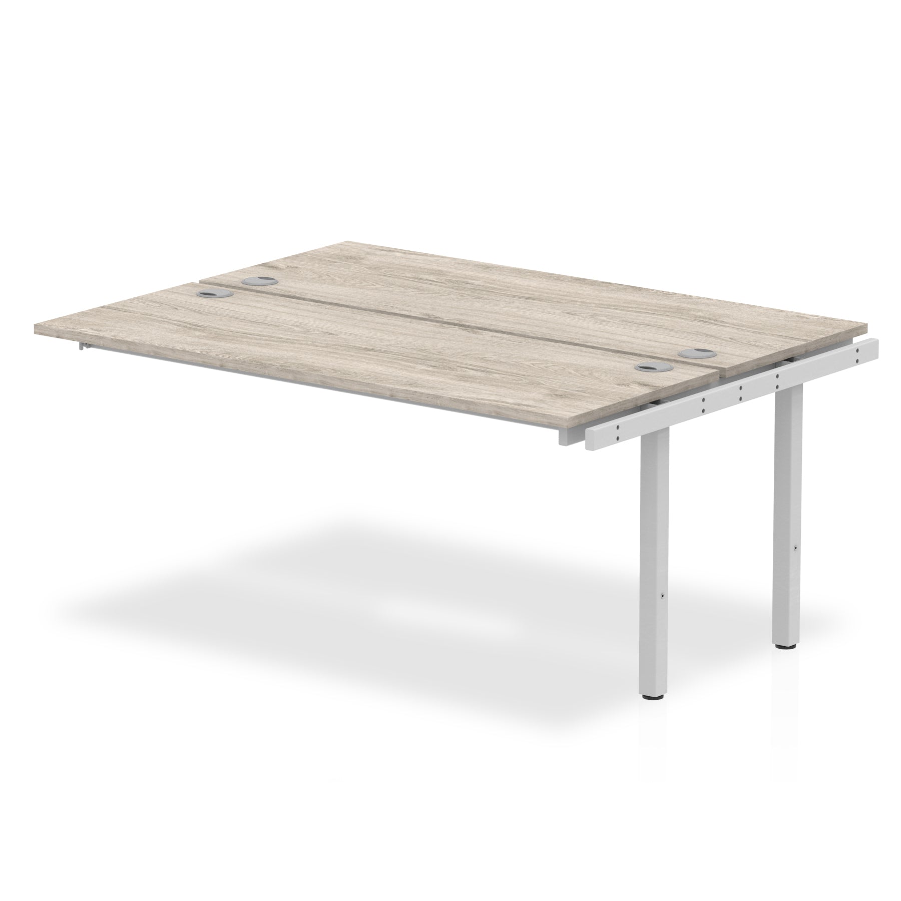 Office furniture impulse-b2b-ext-kit-bench-desk Dynamic  Grey Oak Desk Colour 120 Wide