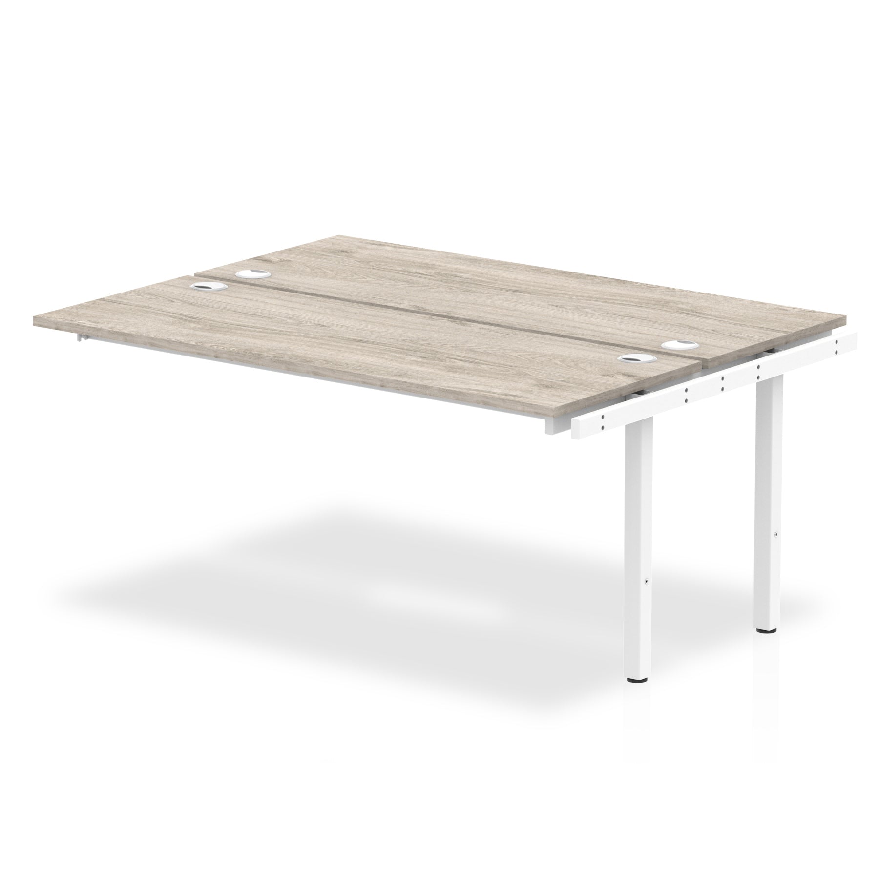 Office furniture impulse-b2b-ext-kit-bench-desk Dynamic  Grey Oak Desk Colour 120 Wide