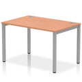 Office Desk Impulse  Single Starter Bench Desk Beech Desk Colour 120 Wide