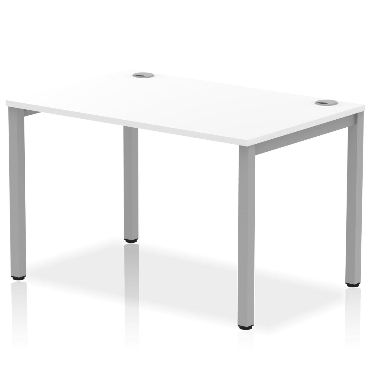 Office furniture impulse-single-starter-bench-desk Dynamic  White Desk Colour 120 Wide