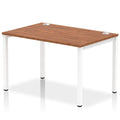 Office furniture impulse-single-starter-bench-desk Dynamic  Walnut Desk Colour 120 Wide