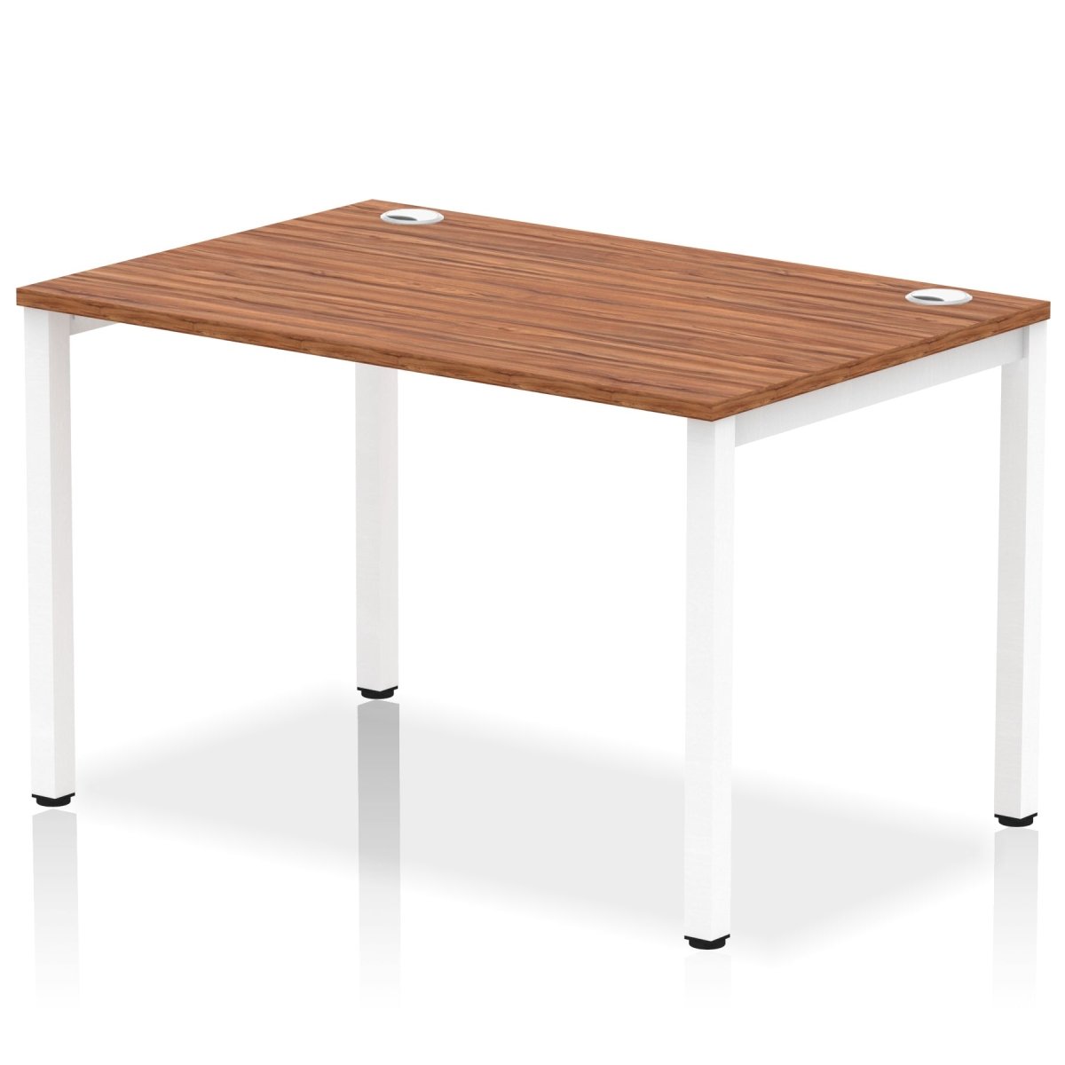 Office furniture impulse-single-starter-bench-desk Dynamic  Walnut Desk Colour 120 Wide