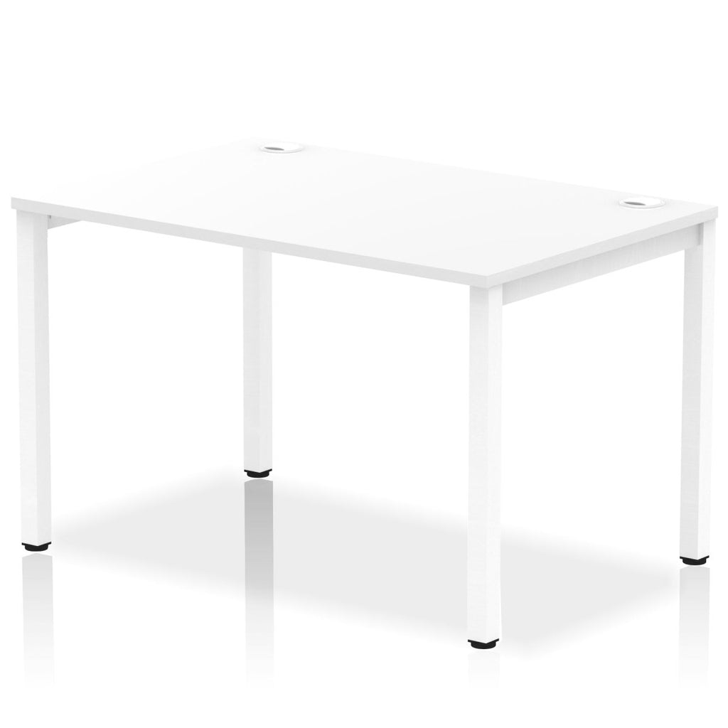 Office furniture impulse-single-starter-bench-desk Dynamic  White Desk Colour 120 Wide
