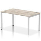 Office furniture impulse-single-starter-bench-desk Dynamic  Grey Oak Desk Colour 140 Wide