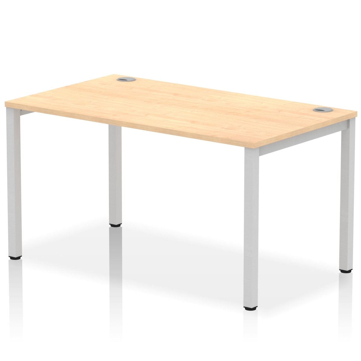 Office furniture impulse-single-starter-bench-desk Dynamic  Maple Desk Colour 140 Wide