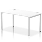 Office furniture impulse-single-starter-bench-desk Dynamic  White Desk Colour 140 Wide