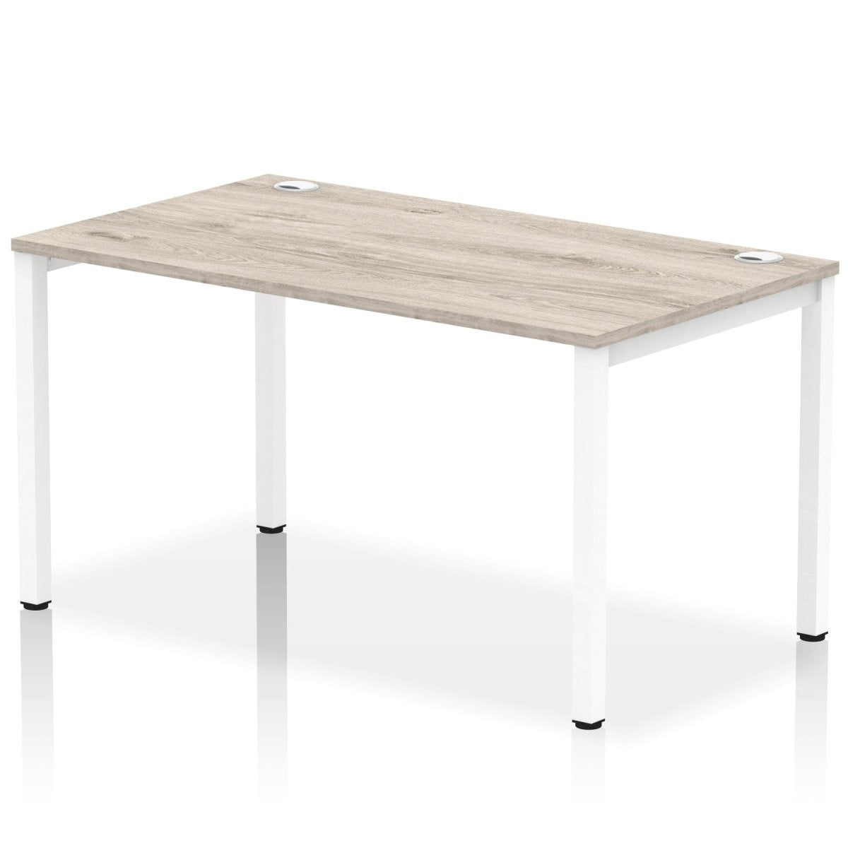 Office furniture impulse-single-starter-bench-desk Dynamic  Grey Oak Desk Colour 140 Wide