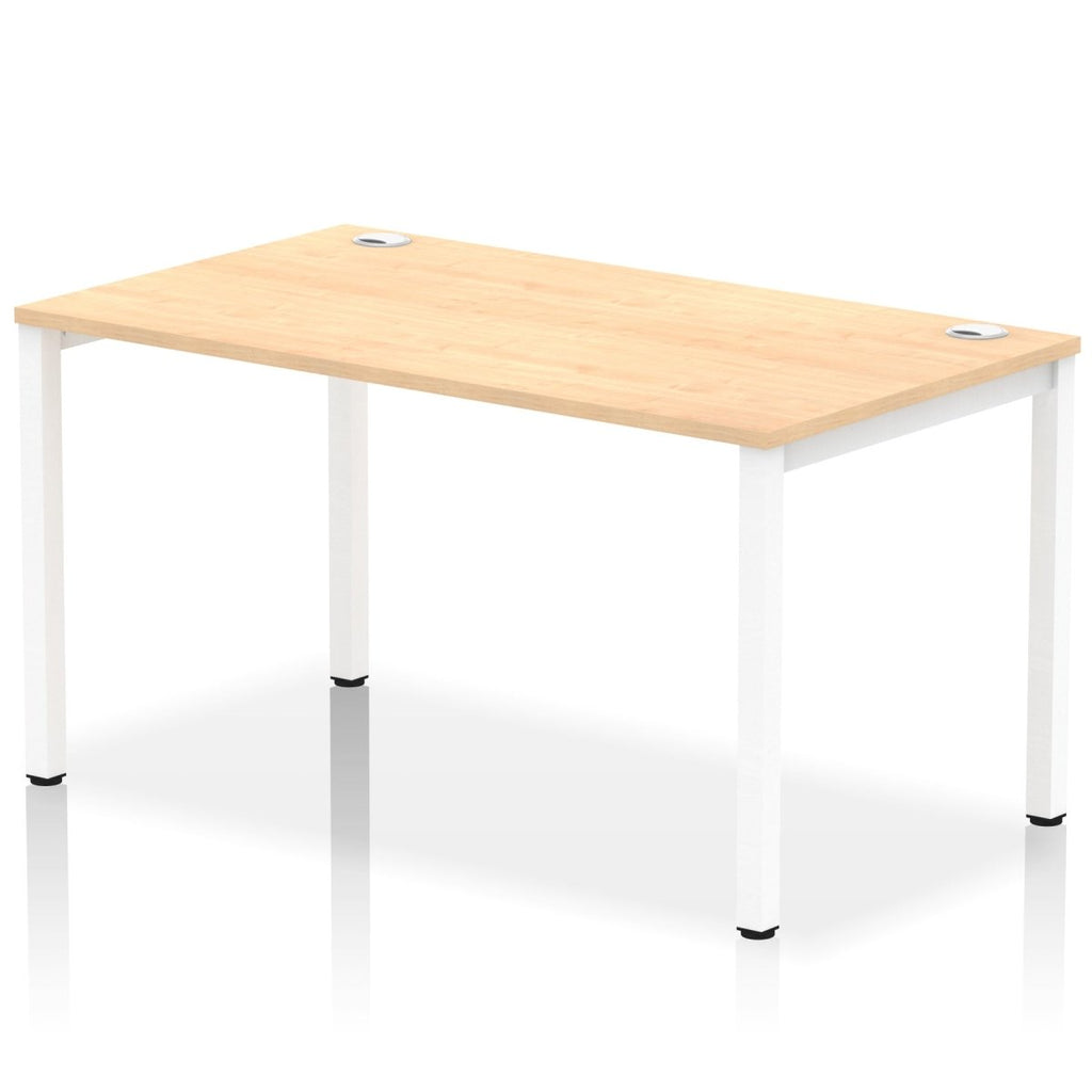 Office furniture impulse-single-starter-bench-desk Dynamic  Maple Desk Colour 140 Wide