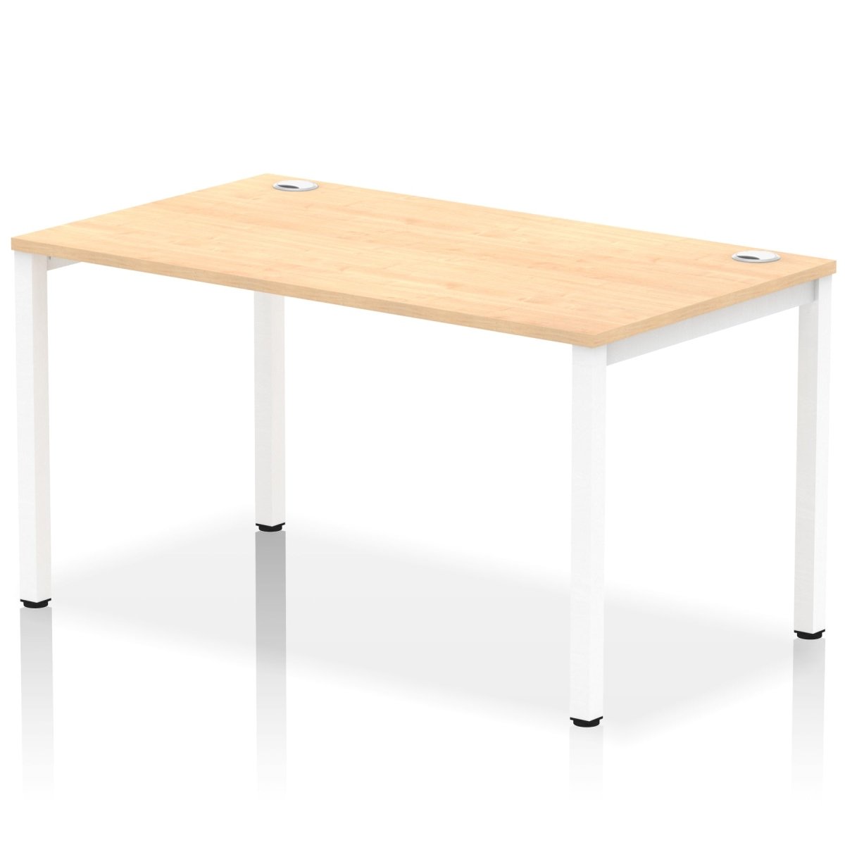 Office furniture impulse-single-starter-bench-desk Dynamic  Maple Desk Colour 140 Wide