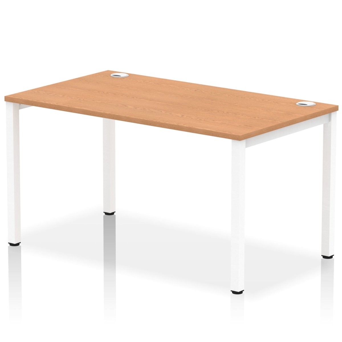Office furniture impulse-single-starter-bench-desk Dynamic  Oak Desk Colour 140 Wide