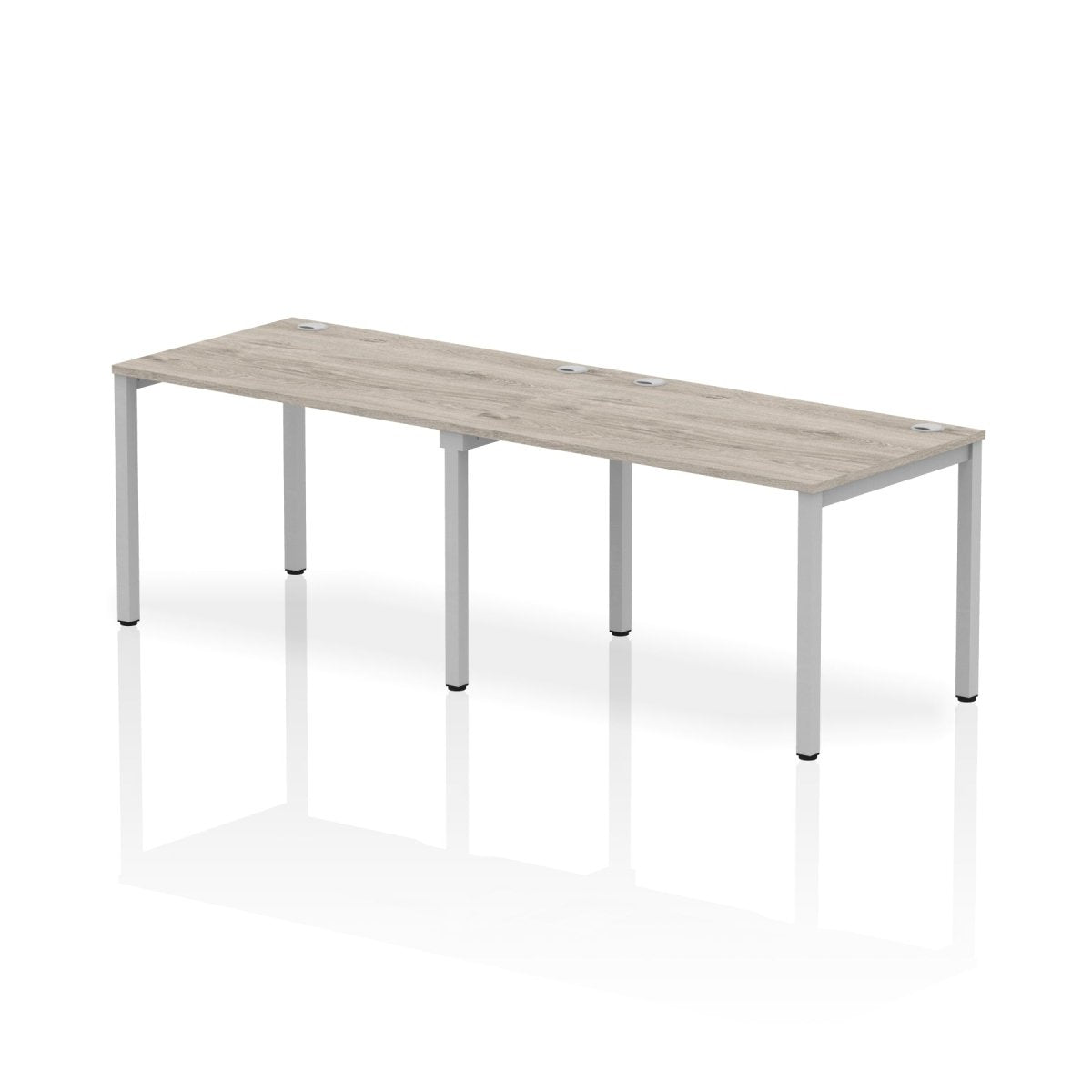 Office furniture impulse-single-row-2-person-bench-desk Dynamic  Grey Oak Desk Colour 240 Wide