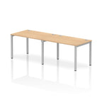 Office furniture impulse-single-row-2-person-bench-desk Dynamic  Maple Desk Colour 240 Wide